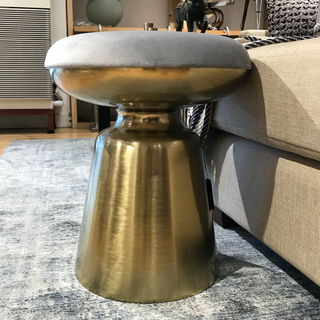 Alexa Cushioned Cylinder Stool