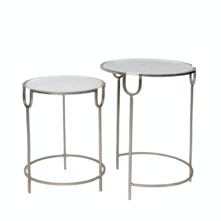 Athena Circle Design Marble Top Table