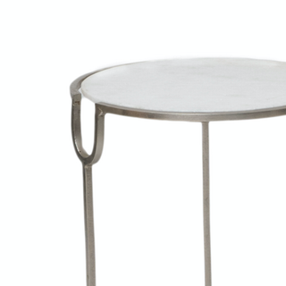 Athena Circle Design Marble Top Table