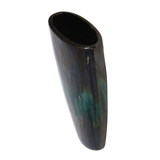 Ceramic Green/Multi-Colored Vase, 16"