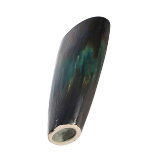Ceramic Green/Multi-Colored Vase, 16"