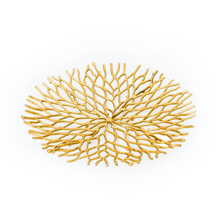 Coral Raw Gold Tray