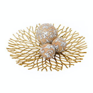 Coral Raw Gold Tray