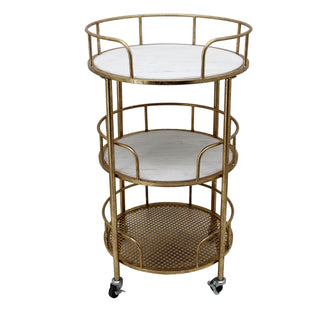 Elvie 3-Tier Round Bar Cart