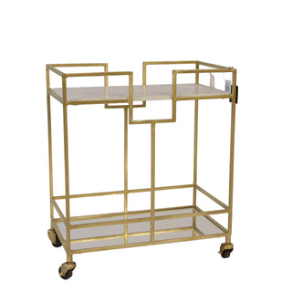 Geraldine Bar Cart with Marble Top