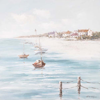 Havana Bay Oil on Canvas Painting