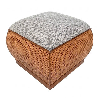 Woven Cube Ottoman
