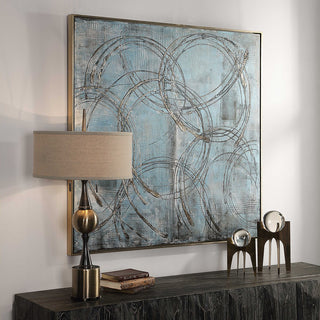 Interlock Hand Painted Canvas