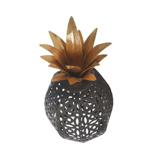 Metal Pineapple Decor with Cutouts, 9"