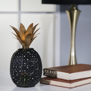 Metal Pineapple Decor with Cutouts, 9"