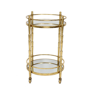 Nikola 2-Tier Round Bar Cart