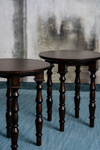 Rashida Side Table | Wood Top