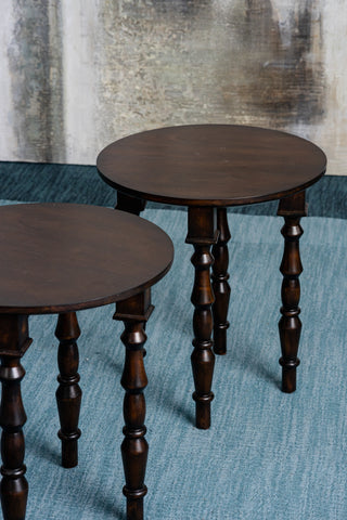 Rashida Side Table | Wood Top