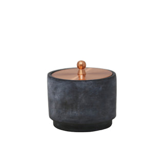 Round Cement/Copper Jar, 4.5"