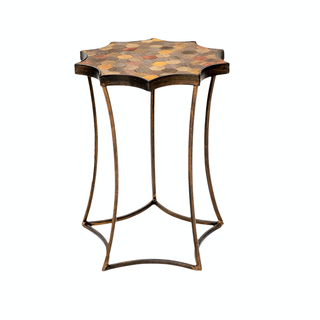 Scallop Accent Mosaic Side Table
