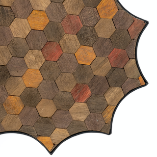 Scallop Accent Mosaic Side Table