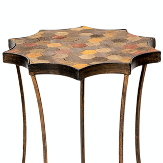 Scallop Accent Mosaic Side Table