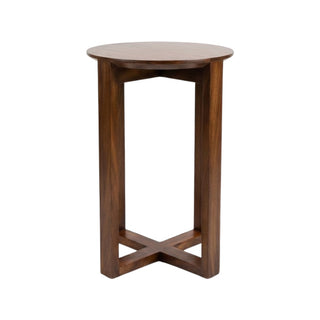 Round Side Table with Crossed Legs