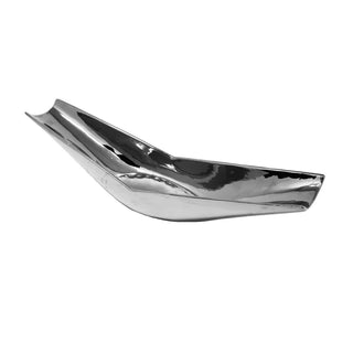 Silver Ceramic Boat Tray, 23.5"