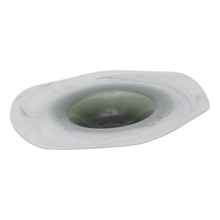 Smokey Glass Plate, Smokey Gray, 3"