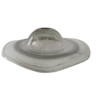 Smokey Glass Plate, Smokey Gray, 3"