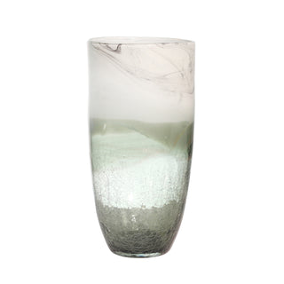 Smokey Glass Vase, Gray, 12"