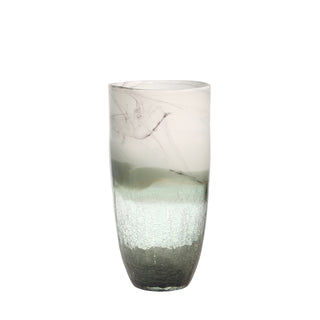 Smokey Glass Vase, Gray, 12"