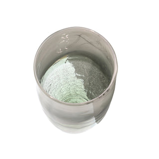 Smokey Glass Vase, Gray, 12"