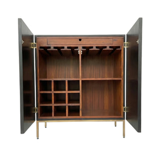 Soledad Bar Cabinet with Raffia Door Panels