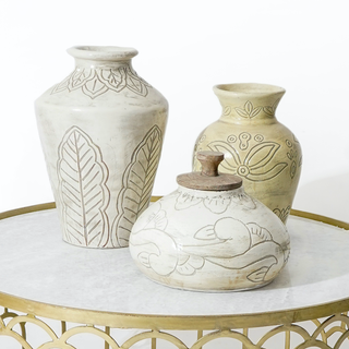 St. Kitts Earthenware Trio