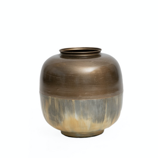 Tadpole Belly Enamel Vase, 10"