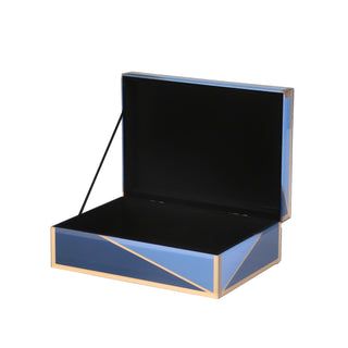 Wood/Glass Geometric Box