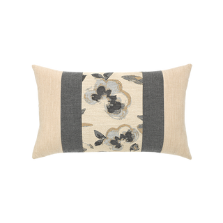 Elaine Smith Grigio Floral Lumbar