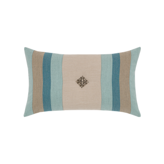 Elaine Smith Color Block Lagoon Jeweled Lumbar