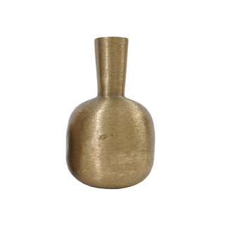 Aluminum Vase Gold, 9.5"