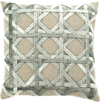 Callisto Home Natural Linen/ Aqua Velvet