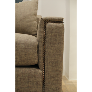 Calvin 3-Seater Arm Sofa with Nail Head Trims