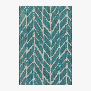 Loloi Rugs | Isle LE-02 Teal/Grey 5'-3"x7'-7"