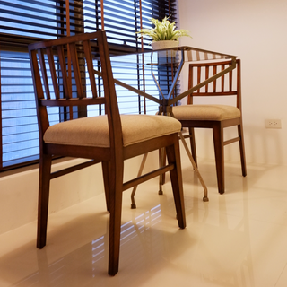 Industrial Tea Table for Two