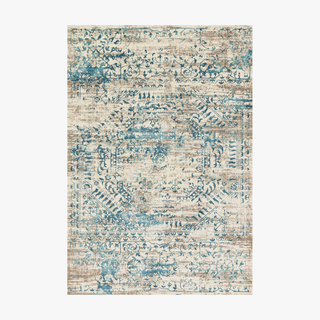 Loloi Rugs | Kingston KT-05-Ivory/ Blue 5'-3" X 7'-6"