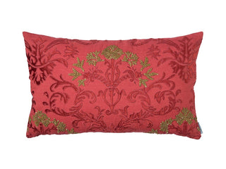 Lili Alessandra | Mackie Cinnabar Linen/Cinnabar Velvet Applique &amp; Antique Soutache 18 X 30