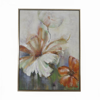 Weathered Hibiscus Painting