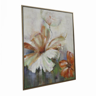 Weathered Hibiscus Painting