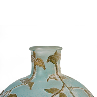 Birds &amp; Branches Embossed Glass Bottle