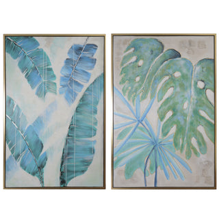 Cabana & Monstera Palms, S/2