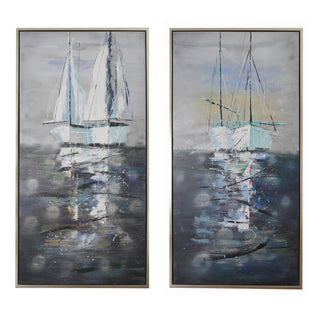 Yachts Mooring At Night, S/2