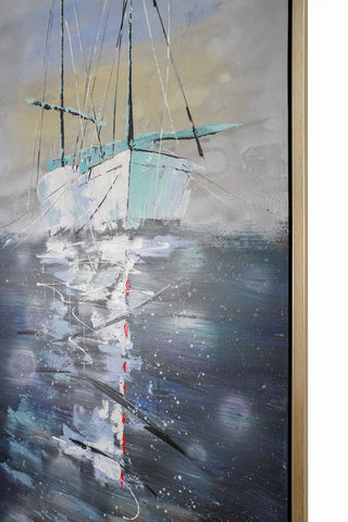Yachts Mooring At Night, S/2