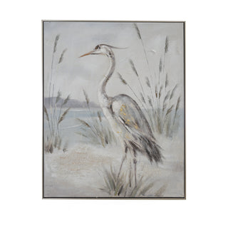 Coquina Beach Heron Painting