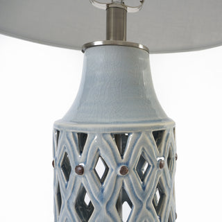 Blue Sea Lattice Table Lamp