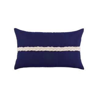 Elaine Smith Navy Braided Lumbar